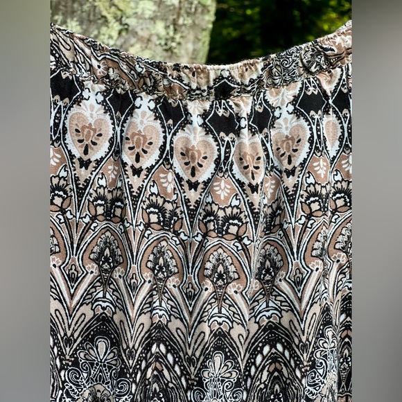 Tribal Print Neutrals Skirt - Picture 4 of 7